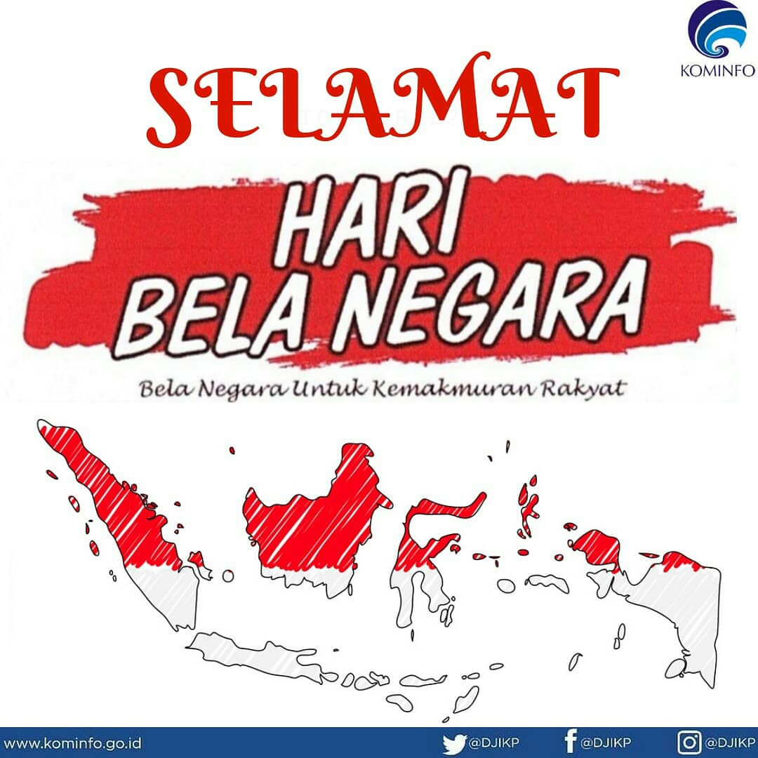 Selamat Hari Bela Negara Sobatkom. 
#saatnyabelanegara #haribelanegara2019 #hbn2019
#haribelanegara