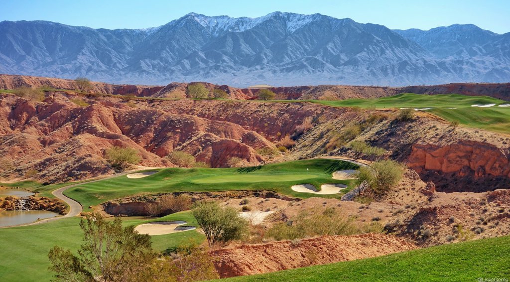LinksGems's tweet photo. Head northeast from Las Vegas Strip and, 90 miles away in the town of Mesquite, you’ll find Wolf Creek Golf Club, a 20-year-old public design by Dennis Rider unlike anything else in golf. You might love it, you might hate it, but I promise you this: you will never forget it. https://t.co/cSZlzjVdIM