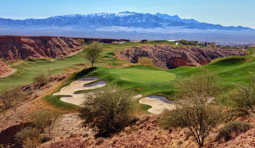 LinksGems's tweet photo. Head northeast from Las Vegas Strip and, 90 miles away in the town of Mesquite, you’ll find Wolf Creek Golf Club, a 20-year-old public design by Dennis Rider unlike anything else in golf. You might love it, you might hate it, but I promise you this: you will never forget it. https://t.co/cSZlzjVdIM