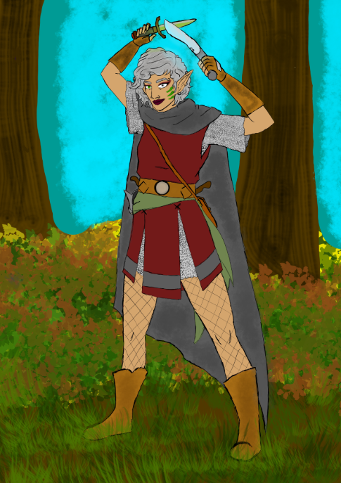Character Profile: Kaera Elderbaden
Player: <a href="/PatchoDraws/">patchodraws | RWBY V9 SPOILERS| fics in pinned |</a> 
Race: Elf
Class: Rogue/Dark Delver

-Accomplished wood carver
-High ranking Archivist
-Writes her own fan fiction

Follow Kaera and the rest of the Cloudbreak Company in WWLLOH!

Art by <a href="/PatchoDraws/">patchodraws | RWBY V9 SPOILERS| fics in pinned |</a> 

#ttrpg #pathfinder