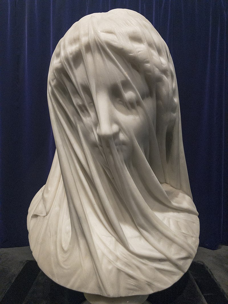 wonderofscience's tweet photo. The Veiled Virgin carved in Rome by Italian sculptor Giovanni Strazza in the early 1850s, the veil gives the appearance of being translucent, but in fact is carved of marble. https://t.co/7CLJoqqOe0 https://t.co/ZYFAM3pWBJ