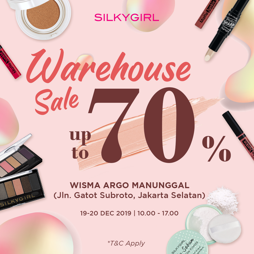 #SILKYGIRLwarehousesale is coming

Kapan lagi bisa dapetin produk SILKYGIRL favoritmu dengan potongan harga hingga 70%. Hanya di #SILKYGIRLwarehousesale pastinya.

Ajak temanmu juga ya!

#silkygirl_id #SILKYGIRLwarehousesale #yearendsale #unleshyourconfidence