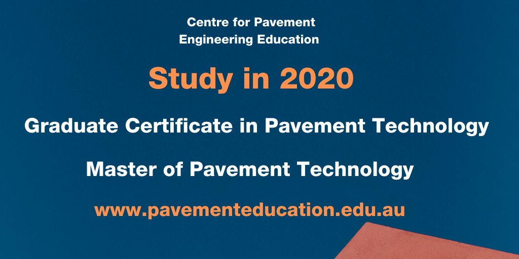 CPEEAus's tweet image. New applications and re-enrolments for Semester 1, 2020 are now being accepted into #CPEE&apos;s Master of #PavementTechnology and Graduate Certificate in Pavement Technology. For more info visit pavementeducation.edu.au or call the CPEE office on +61 (03) 9890 5155.😀#pavements #roads