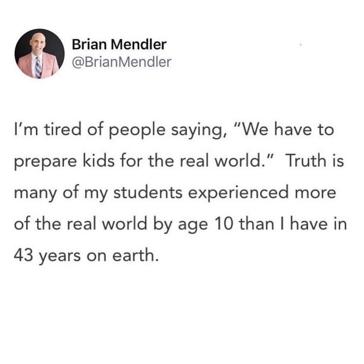 Ms.Watson (@itselementary_1) on Twitter photo An awesome reminder to build relationships and get to know your students and their battles. School should be a place where students feel welcome and heard! <a href="/BrianMendler/">Brian Mendler</a> An awesome reminder to build relationships and get to know your students and their battles. School should be a place where students feel welcome and heard! <a href="/BrianMendler/">Brian Mendler</a>