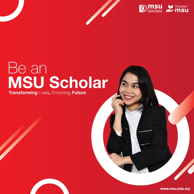 biha__h's tweet photo. To all #SPM2019 candidates!
Jum rebut peluang BIASISWA dari MSU!
Bawa trial SPM result dan alami PENGALAMAN BELAJAR di university terbaik ASIA

🌺 Rewards and scholarships fully funded by #YayasanMSU
🌺 T&amp;C apply

#MSUMalaysia
#MSUCollege
#go2MSU🌺 https://t.co/dQxzReUg7A