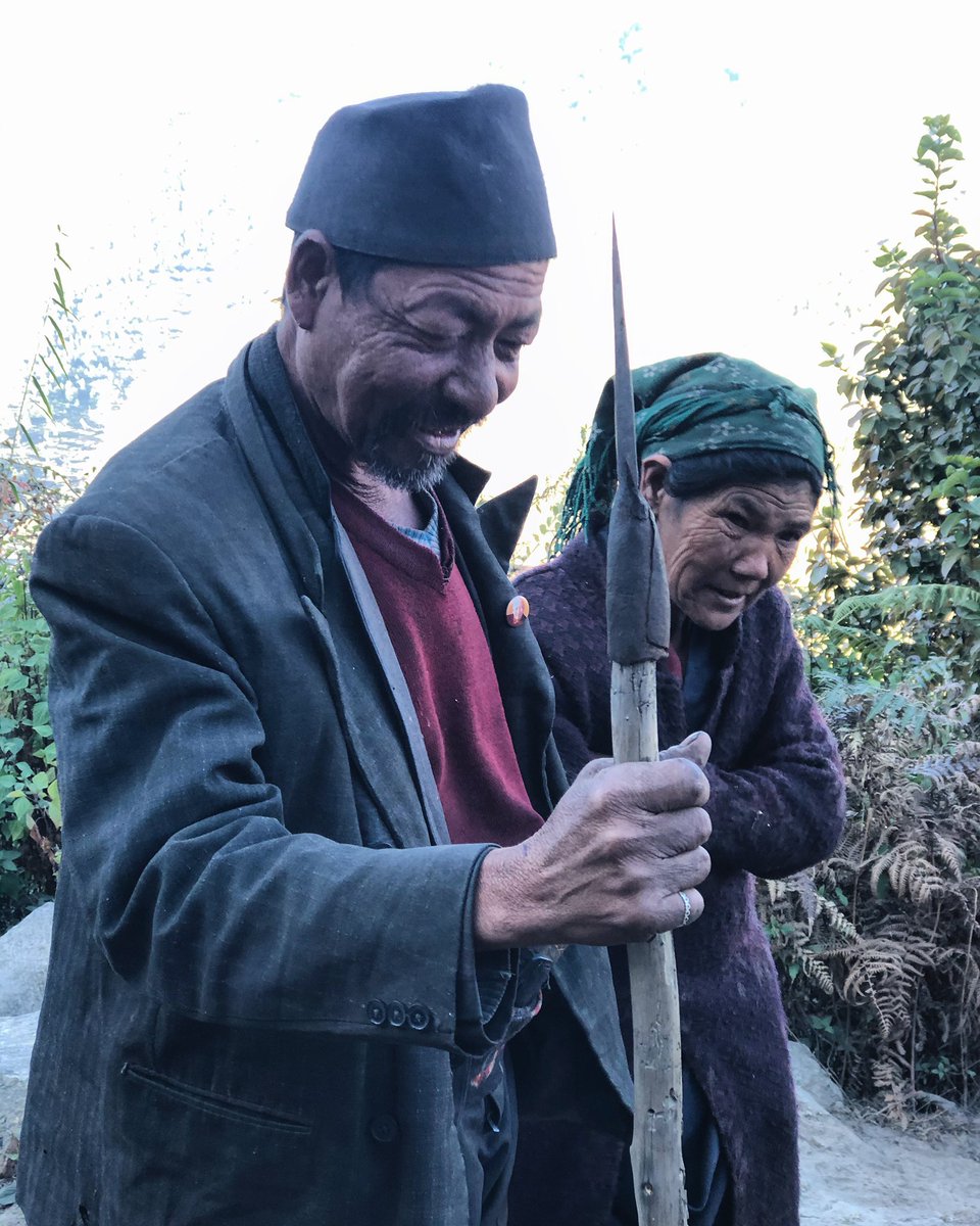 campbelladam79's tweet image. This man was carrying a spear on his evening walk with his wife because there was an aggressive bear in the area. Moral of the story, always be prepared and don’t let anything fuck with your daily routine/exercise...
