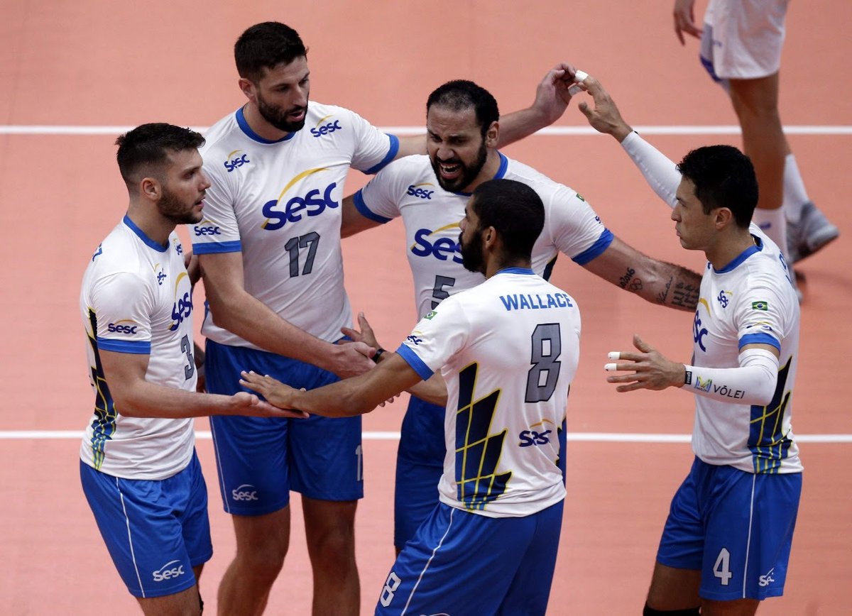 saidaderede's tweet photo. Em jogo de muitos erros, Sesc cresce no ataque e quebra invencibilidade de Taubaté na Superliga. No blog: https://t.co/B5pOCt7ZXE https://t.co/D9E9bWDD7a