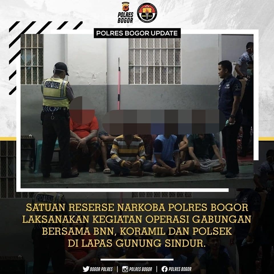 Ryan63944934's tweet photo. Satuan reserse Narkoba Polres Bogor laksanakan kegiatan Operasi Gabungan bersama BNN, Koramil dan Polsek di Lapas Gunung Sindur.
#PolsekGunungsindur https://t.co/1Xz2ehBZIE