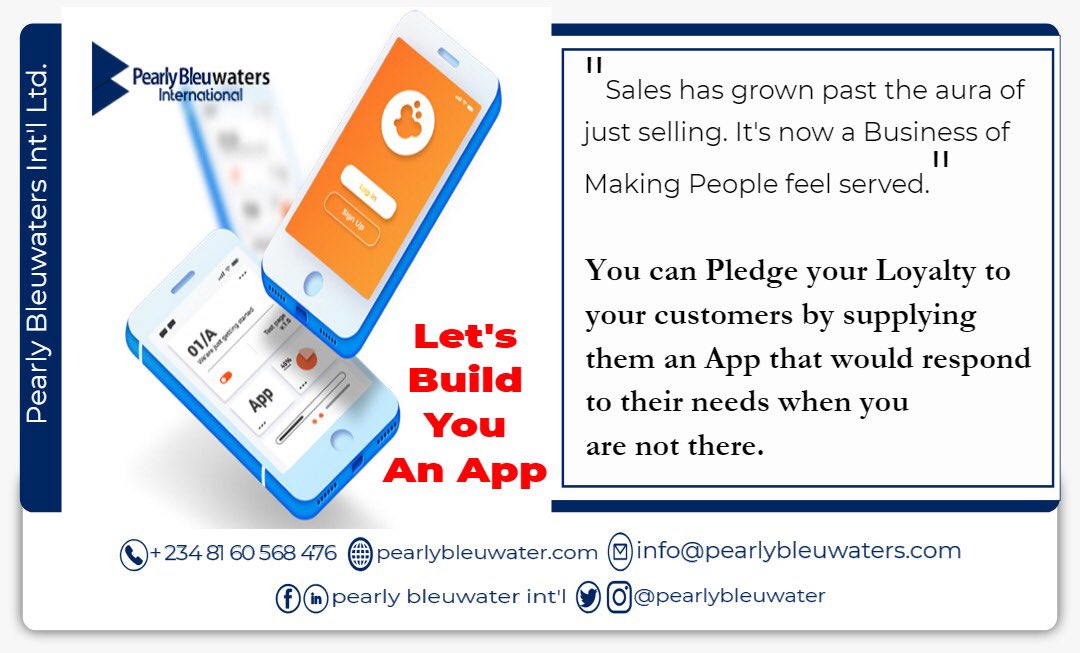pearlybleuwater's tweet photo. Let us build you a functional mobile app.
#webapp
#managementconsultant #quote #marketingquotes #thursday #ERP #Software #paperlesstechnology #thursdaymornjng #business #digitalmarketing #advertising #PR #foreign #Management #Marketing #Startups #Consultant #b2b #Pearlybleuwaters https://t.co/t1vNleSmLf