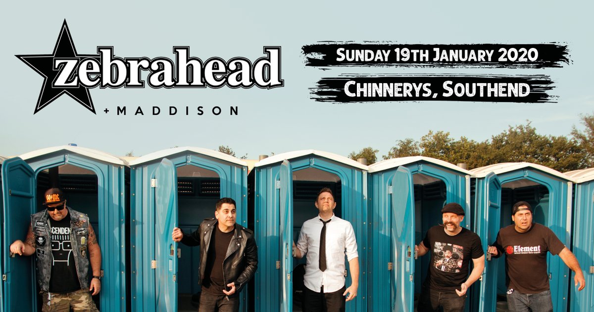 ONE MONTH TO GO!
<a href="/zebrahead/">Zebrahead</a> <a href="/Chinnerys/">Chinnerys</a>
#Southend | 19th Jan 2020
seetickets.com/event/zebrahea…