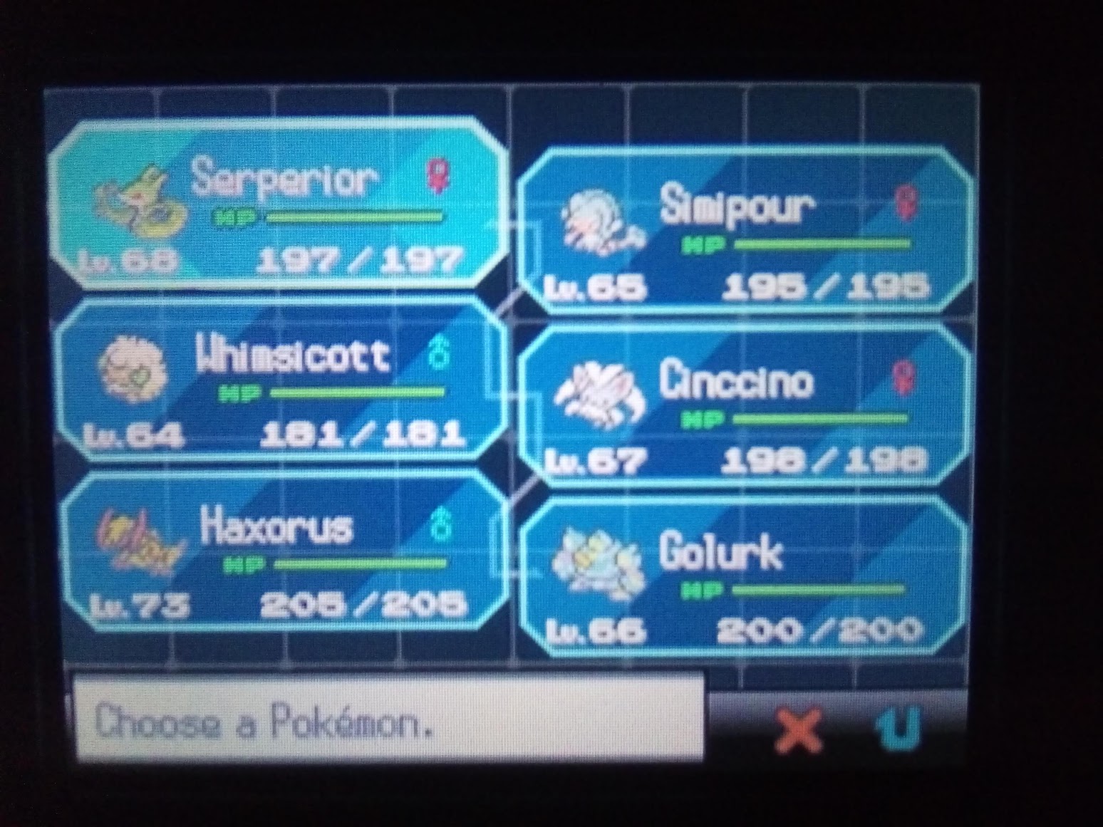 OriginM on X: &ldquo;My full team in Pokémon Black. By far, my highest 