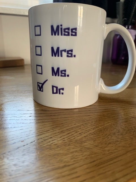 Yesterday I passed my PhD viva after 4 years of slog and tears. To anyone at the start of this slog, in the middle of the slog or near the end - keep going, you've got this! Oh and I got a mug <a href="/AcademicChatter/">Academic Chatter™</a> #phdchat