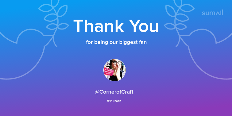 MakeandFable's tweet image. Our biggest fans this week: CornerofCraft. Thank you! via sumall.com/thankyou?utm_s…