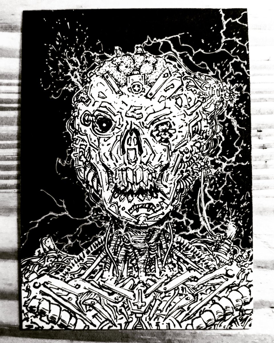 JLcomics's tweet photo. Late night #darkhardware sketch card. https://t.co/Yw2FS6mBWd