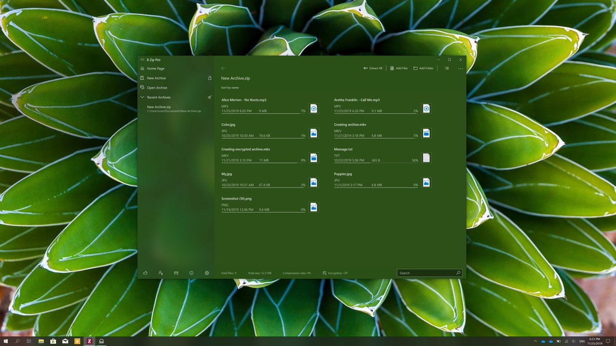 8_Zip's tweet photo. New version released:
• It's become easier to create an archive
• Archive encryption is now enabled with one click only
• UI updated with #FluentDesign and #WinUI library
• Now you can run multiple instances of app
• 7-Zip library updated

More info: https://t.co/3HfpWx43wq https://t.co/UFUhYYsd60