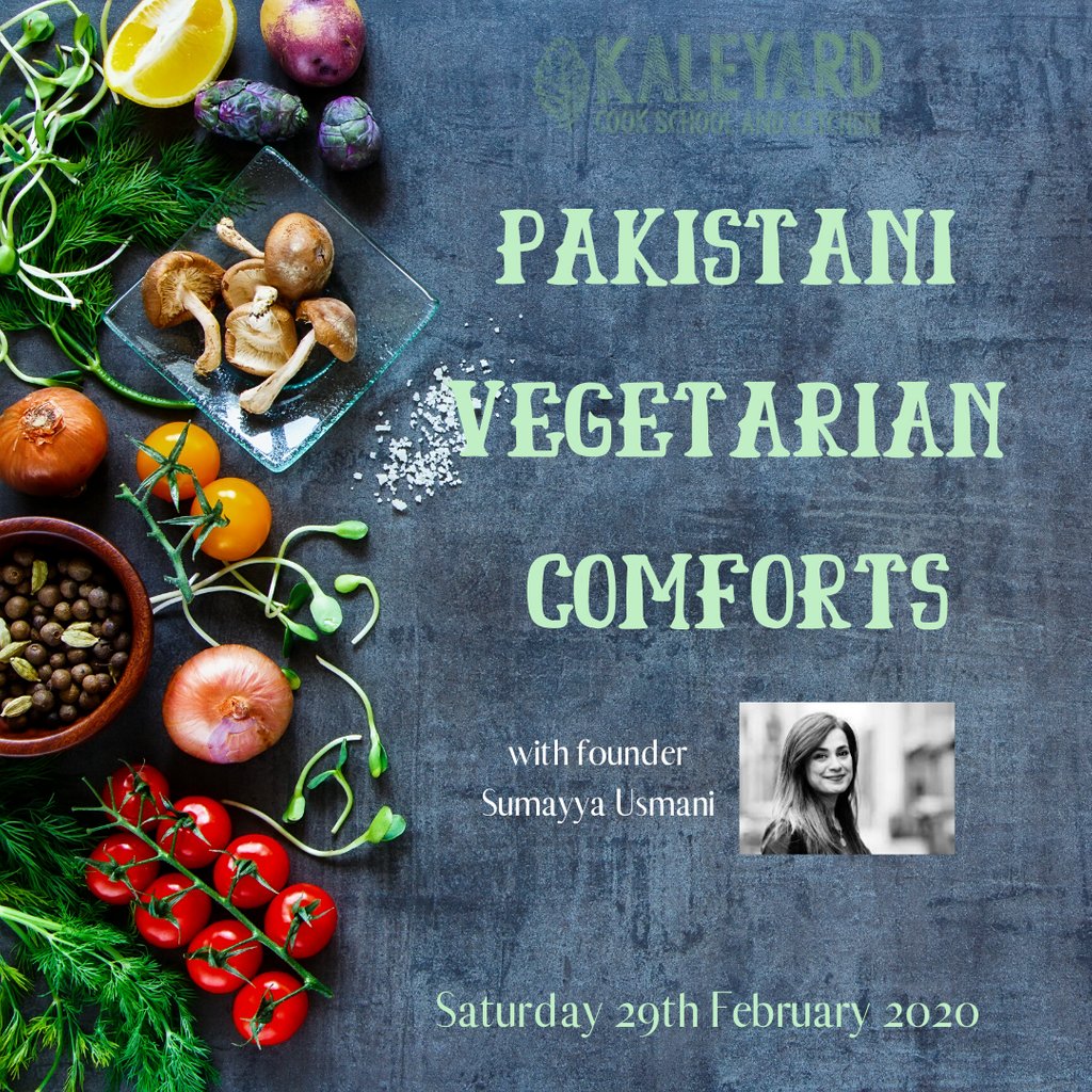 Learn to cook Scottish seasonal vegetables with layered spices-the Pakistani way!
With founder and head cook, Sumayya Usmani  
Check here for more details => buff.ly/2sBCCky
Downloadable and Printable Christmas Gift Vouchers still available here => buff.ly/2MjW2Ur