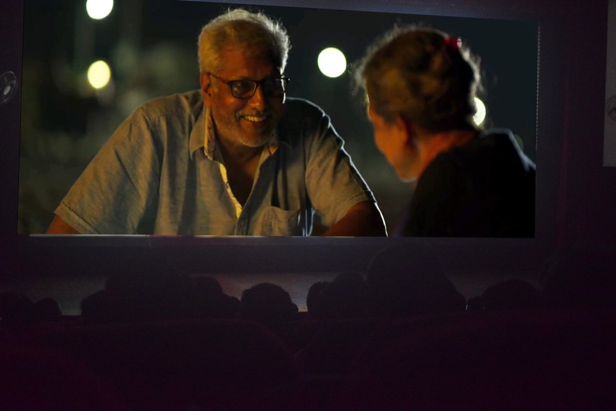 Yesterday when I saw myself on big screen I was thinking of my Appa, who came to Chennai in 1969 with movie aspirations . His dreams died with him unrealised. So when Halitha asked I said YES. I felt just being in a movie will be like performing thithi to my Appa.#SilluKaruppatti