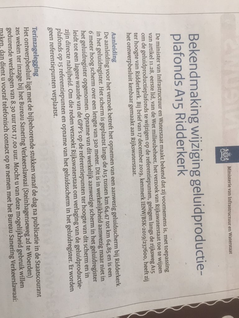 Waarom niet in het Nederlands, <a href="/MinIenW/">Ministerie van Infrastructuur en Waterstaat</a> ? Welke Nederlander snapt dit?