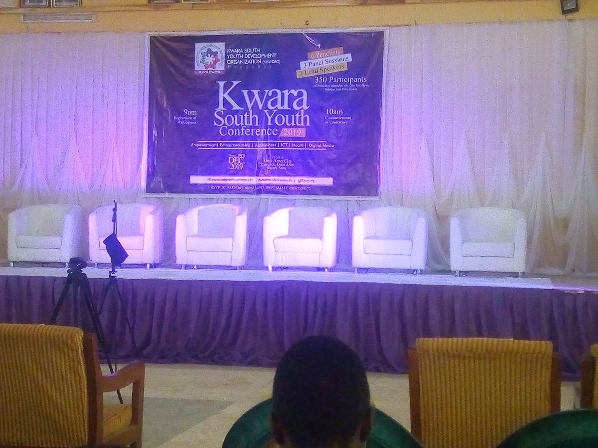 Balogun_Jamih's tweet photo. Here we go, the stage is set for #KwaraSouthYouthConference2019
#KWAYORG. https://t.co/jcoKwPabUk