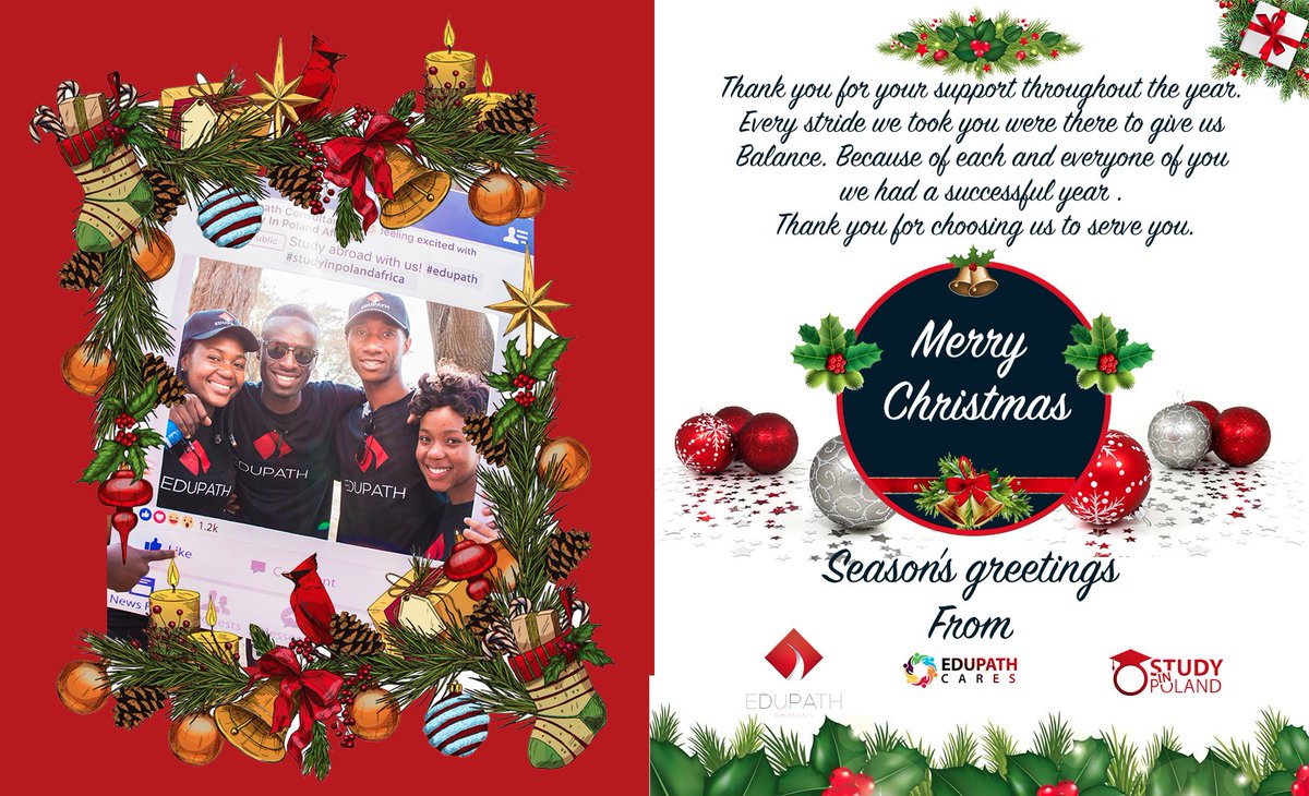 edupathco's tweet photo. Season's Greetings from Edupath Consultants Team 🎁🎁
Please note that we will be closed for the holidays.
We are closing on Friday the 20th of December 2019 at 13.00hrs and opening on Monday the 6th of January 2020 at 8.30am.
Contact us on +263 716 720 618 https://t.co/xkXxLoD8gU