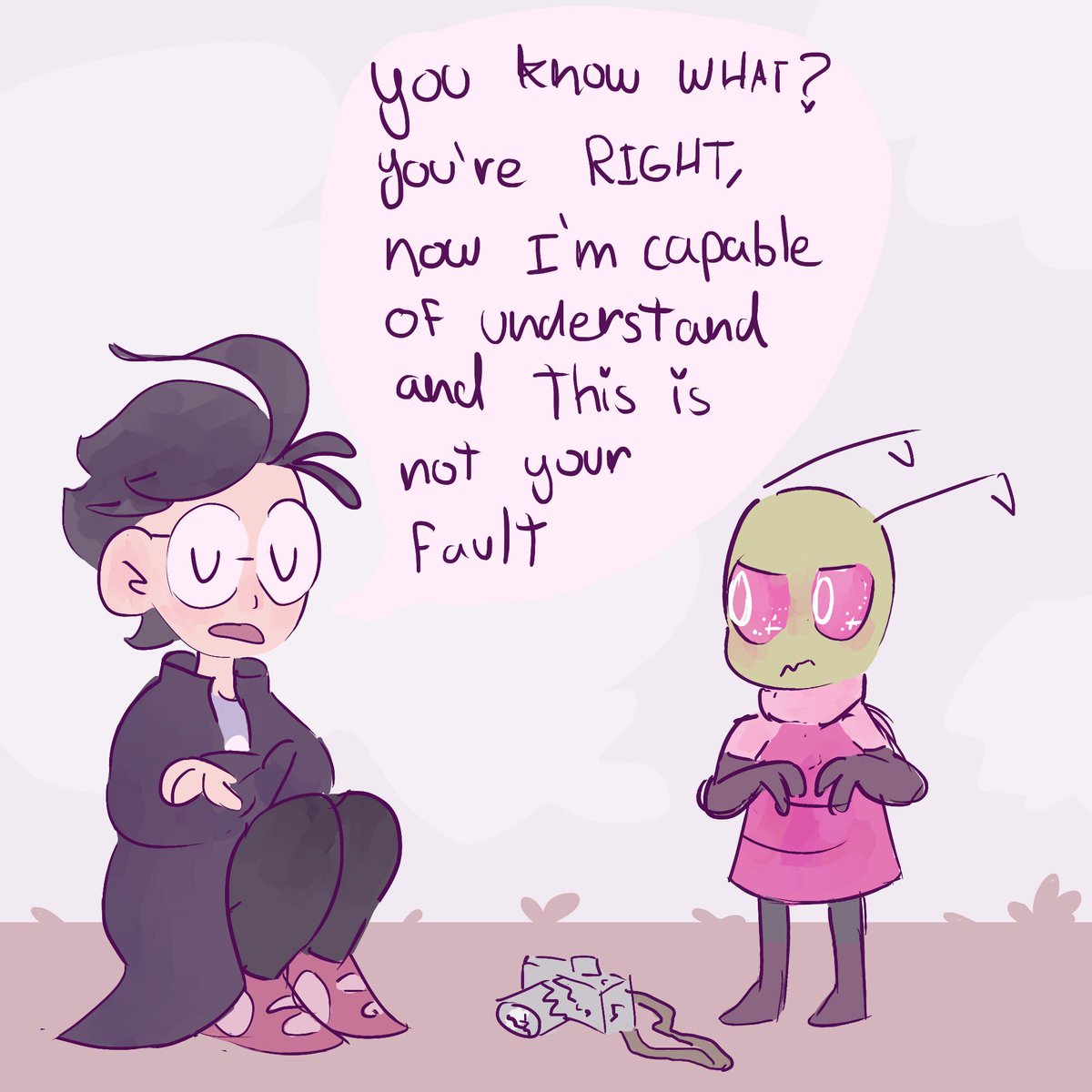 DansUwUr's tweet photo. Different points of view #invaderzim #zadr https://t.co/ZJrRCswXd7