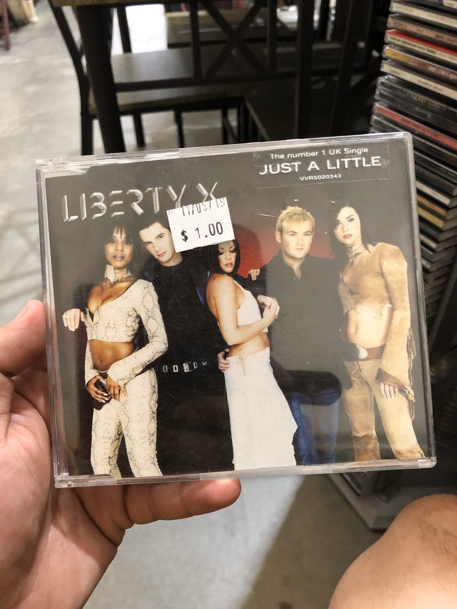 Avatar5991's tweet photo. Saw this CD single at a Salvos in Sutherland this afternoon. Who remembers this classic from 2002? #vintage #LibertyX #JustaLittle #ThinkingitOver #Popstars #OldSchool https://t.co/f9QUSUsgO1