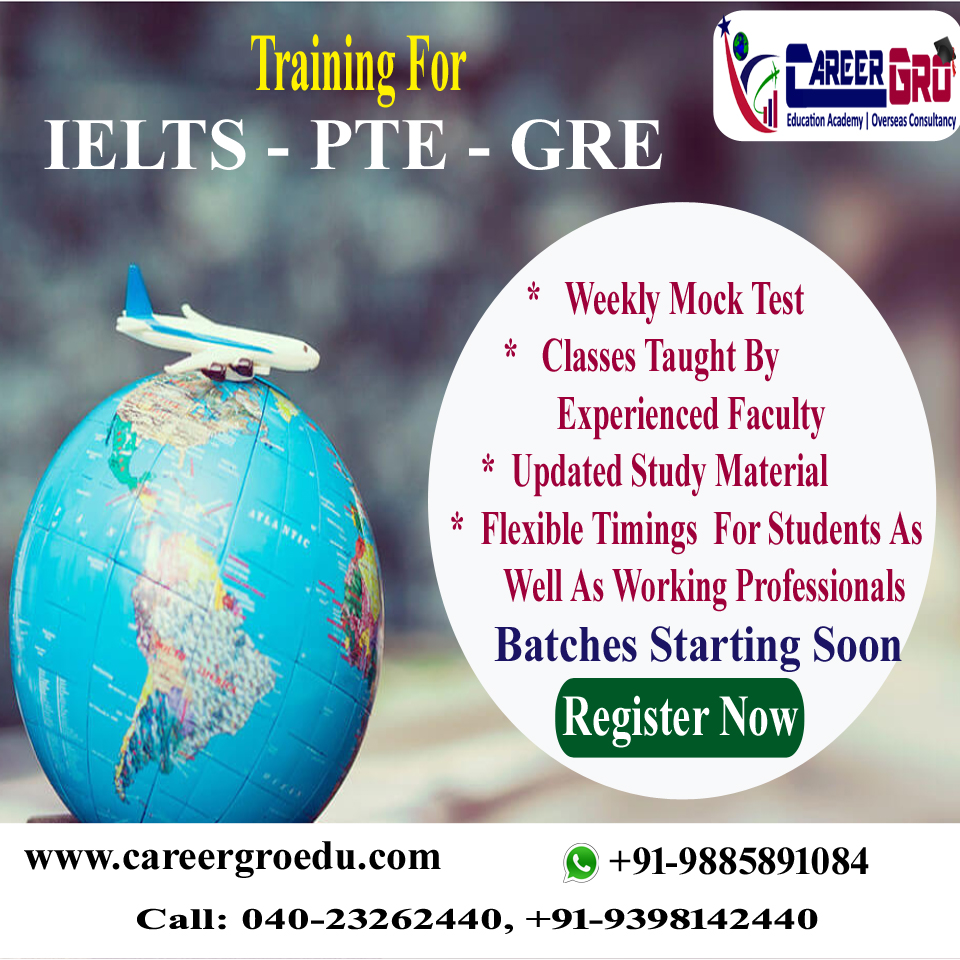 GroCareer's tweet photo. CareerGro Education Academy Provides Coaching For #IELTS #PTE #GRE ...We Guide Your #Dream For Studying #Abroad... #HigherEducation #AbroadLIfe #pte_Patner #bestgrescore #Education #greltest #greexampreparation #greclasses #greonline #ielts_Patner
#ieltsexampreparation https://t.co/pmNqQUuE6L