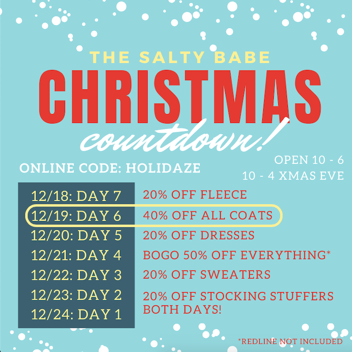 balanceonthames's tweet photo. The Salty Babe Christmas Countdown✨🎄 6 days left! - https://t.co/8qiSLhOd86 https://t.co/Y3ylyLhR3P