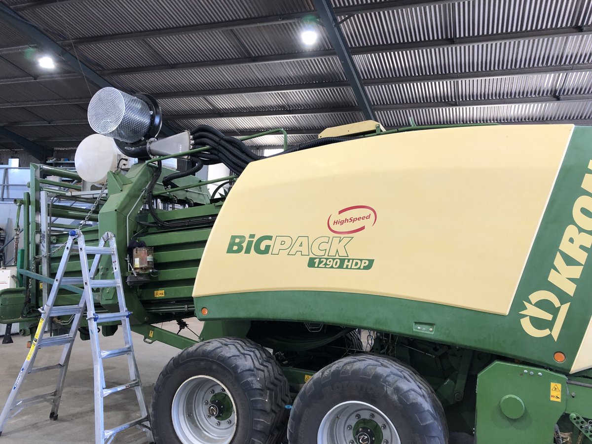 Airseeder baler