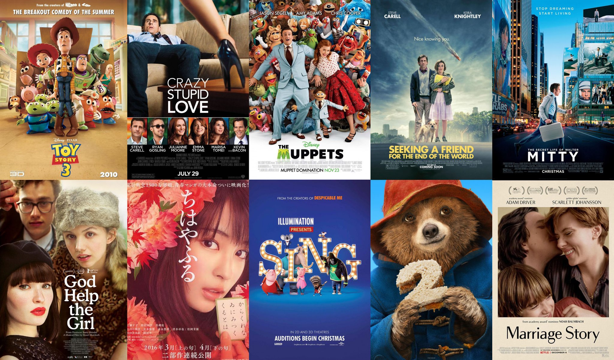 Shinichi Ando 映画で振り返る私的10年代 10 トイ ストーリー3 11 ラブ アゲイン 12 ザ マペッツ 13 エンド オブ ザ ワールド 14 Life 15 ゴッド ヘルプ ザ ガール 16 ちはやふる 上の句 17 Sing シング 18 パディントン2 Shinichi Ando 映画で振り返る私的10年代 10 トイ ストーリー3 11 ラブ アゲイン 12 ザ マペッツ 13 エンド オブ ザ ワールド 14 Life 15 ゴッド ヘルプ ザ ガール 16 ちはやふる 上の句 17 Sing シング 18 パディントン2