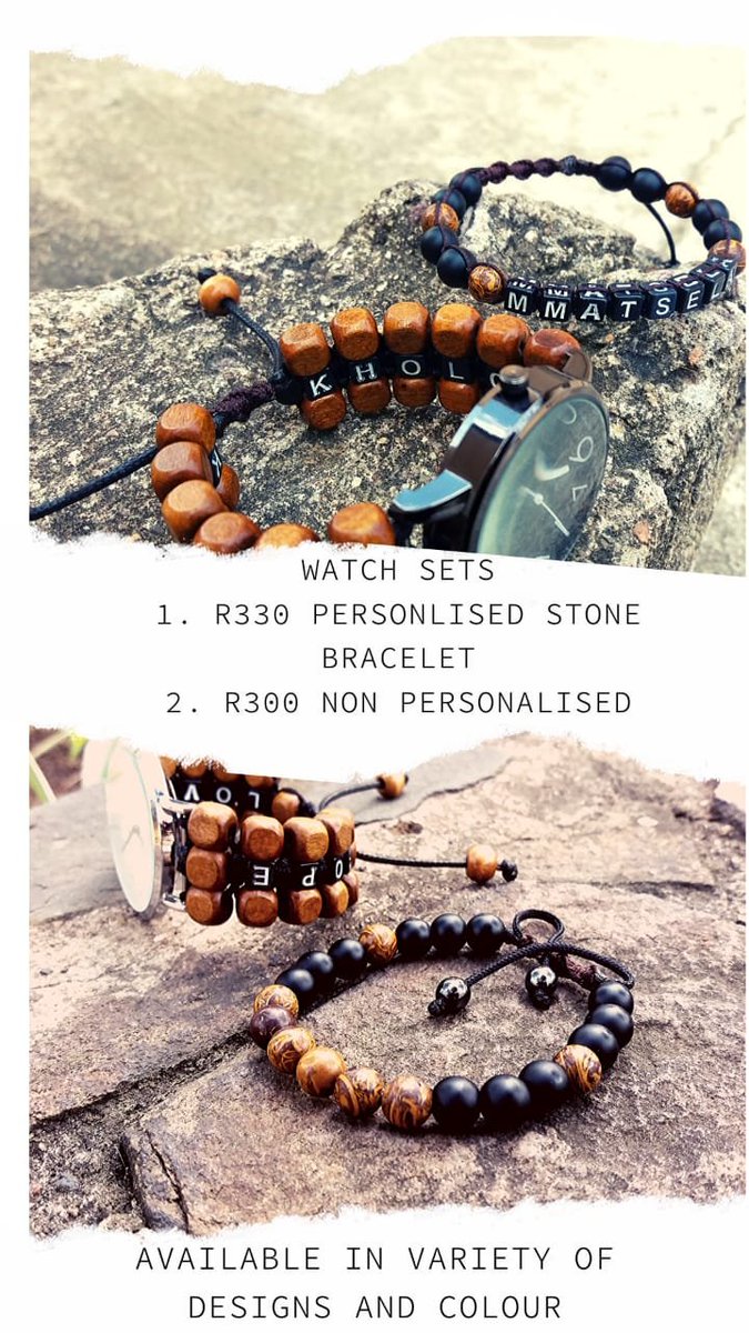 Levincey's tweet photo. ARE U LOOKING 4 GREAT PIECES OF ART?😊

#IziphoAccessories got u covered this festive⌚
We custom design LIMITED EDITION Hand &amp; Necklace accessories 4 all types of occasions💃

Prizes on poster😊
To ORDER 👇
DM @GShamballa 📲 0784495953
 
PLZ RETWEET🙏
Faith Nketsi Mohale SABC https://t.co/AajwBoON2q