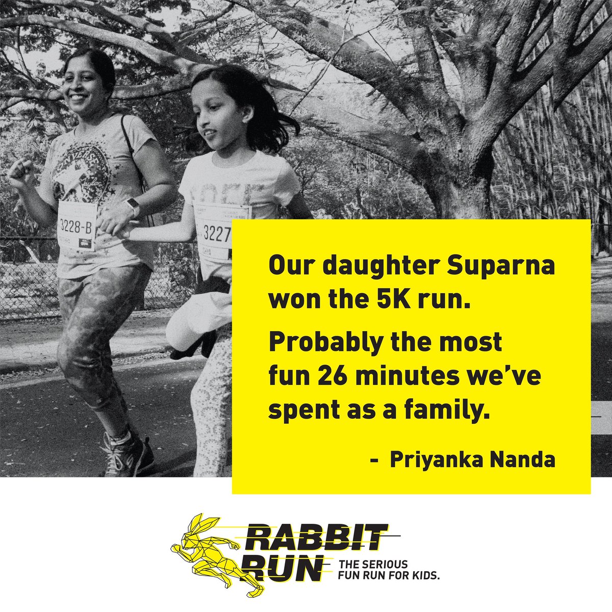RabbitRunIndia's tweet photo. Family time has never been more fun! Lets get our families on the move!.
Register for Rabbit Run!
#RabbitRunIndia #SeriousFunRun #SeriousFunRunForKids #kidsrun #Runners #running #FamilyRun #familybonding #fittness #healthylifestyle https://t.co/iYzlCjkvpC