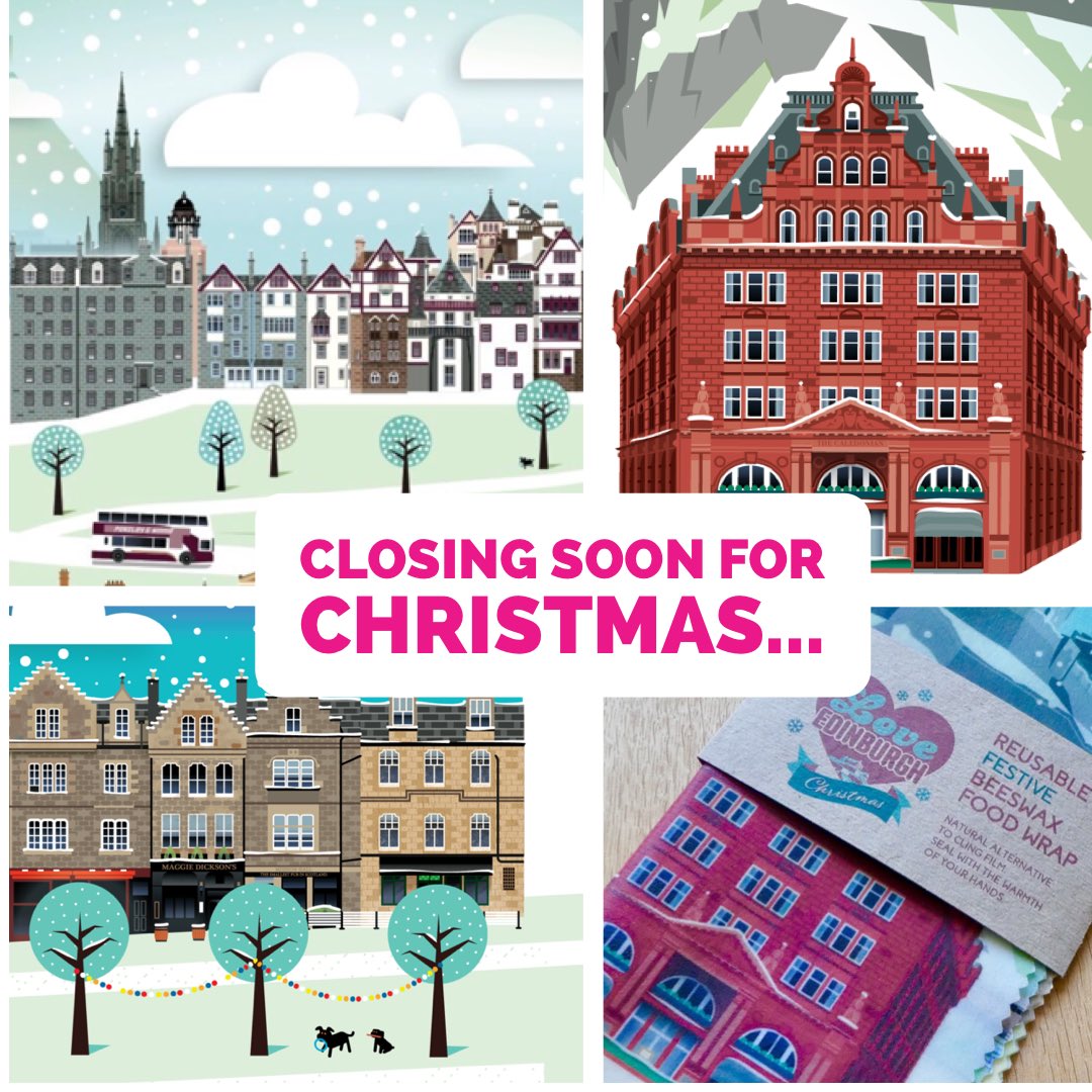 Etsy store closing from 12:00 GMT on 20 Dec until 27 Dec. #Edinburgh lovethatview.com
