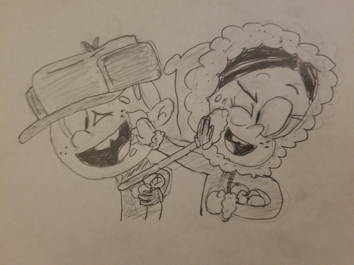 Another drawing for @IzabellaAlvarez and #TexHammond! What better way to spend winter together than snow in your face? #TheLoudHouse #TheCasagrandes