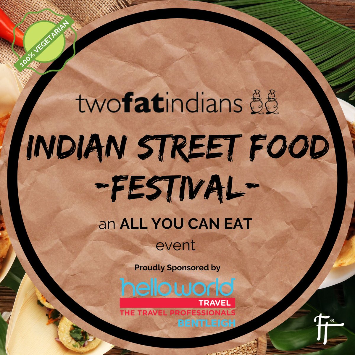 FoodieFestMel's tweet photo. Indian Street Food Festival welcomes new sponsor @helloworldau Bentleigh!

For every aspect of travel imaginable the team in Bentleigh are there to make your experience seamless

https://t.co/7mpXBtPpLe

#foodies #travel #melbourne https://t.co/OM5Y9l5Ect