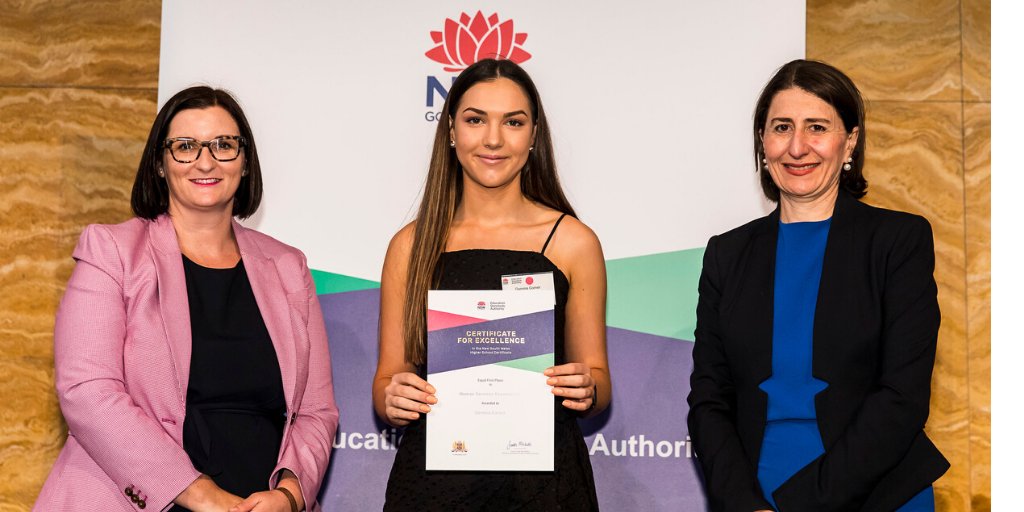 NewsAtNESA's tweet photo. Gemma Garner has a desire to help others and it shows as she achieved Equal First in Human Services. Congratulations Gemma.
See the full list here: https://t.co/MNsxls7i3G @vet_NESA #HSC2019 #HSCFIC https://t.co/SDfh80k4Qu