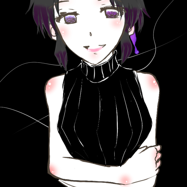 音羊さんがTwitterに投稿した胡蝶しのぶ(鬼滅の刃)のイラスト。