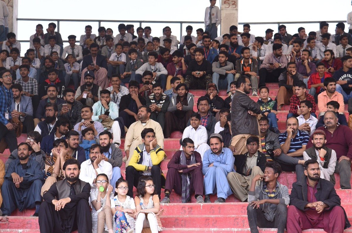 TheRealPCB's tweet photo. Fans at the NSK 💚

#PAKvSL LIVE: https://t.co/jFigEwJ4Bs + @TheRealPCB_Live https://t.co/TSJhl0G864