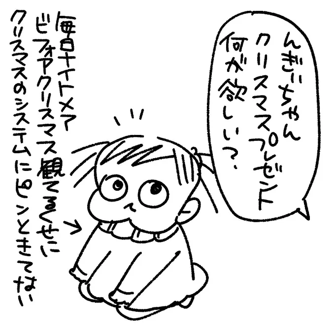 んぎぃちゃんが欲しいクリスマスプレゼント
#育児漫画 