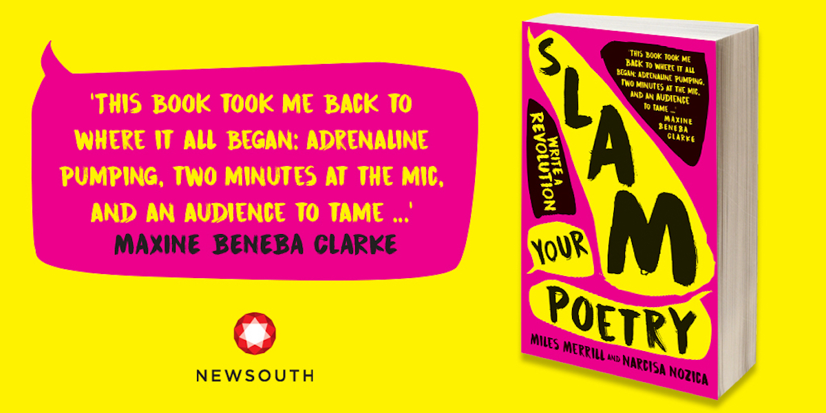 OzPoetrySlam's tweet photo. ANNOUNCEMENT: AUSTRALIA PUBLISHES IT'S FIRST GUIDE TO POETRY SLAMS AND SPOKEN WORD.
"Slam Your Poetry" hits the shelves and downloads February 1 2020.
Pre-Order Now:
https://t.co/1D4kOyL3oV
#slamyourpoetry #poetryslam #writearevolution #writetospeak https://t.co/atfOIOrFrL