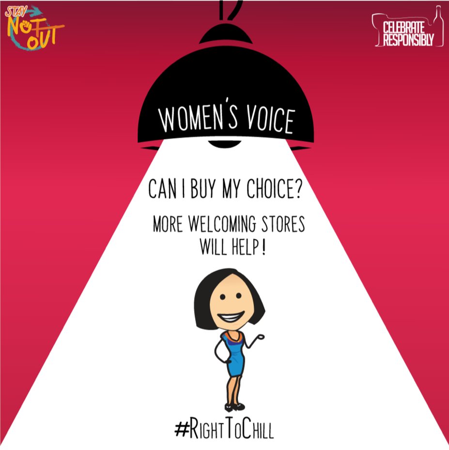 NotoutI's tweet photo. Majority of women hate going to
stores to buy alcohol, everyone has
the #RightToChill

#StayNotOut
#NotOut #NotOutIndia #drinkresponsibly #responsibledrinking #ThursdayMotivation #chooseyourdrink #Control #DrinkWiser #KeepingItSimple #stayincontrol #Thursdayvibes #thursdaynight https://t.co/DZyDmeWHoC