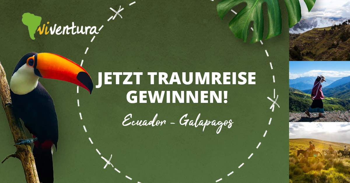 💙🎉GEWINNSPIEL🎉💙Gemeinsam mit viventura verlosen wir eine Traumreise nach Ecuador und auf die Galapagos-Inseln! Jetzt teilnehmen: bit.ly/2PDPks6