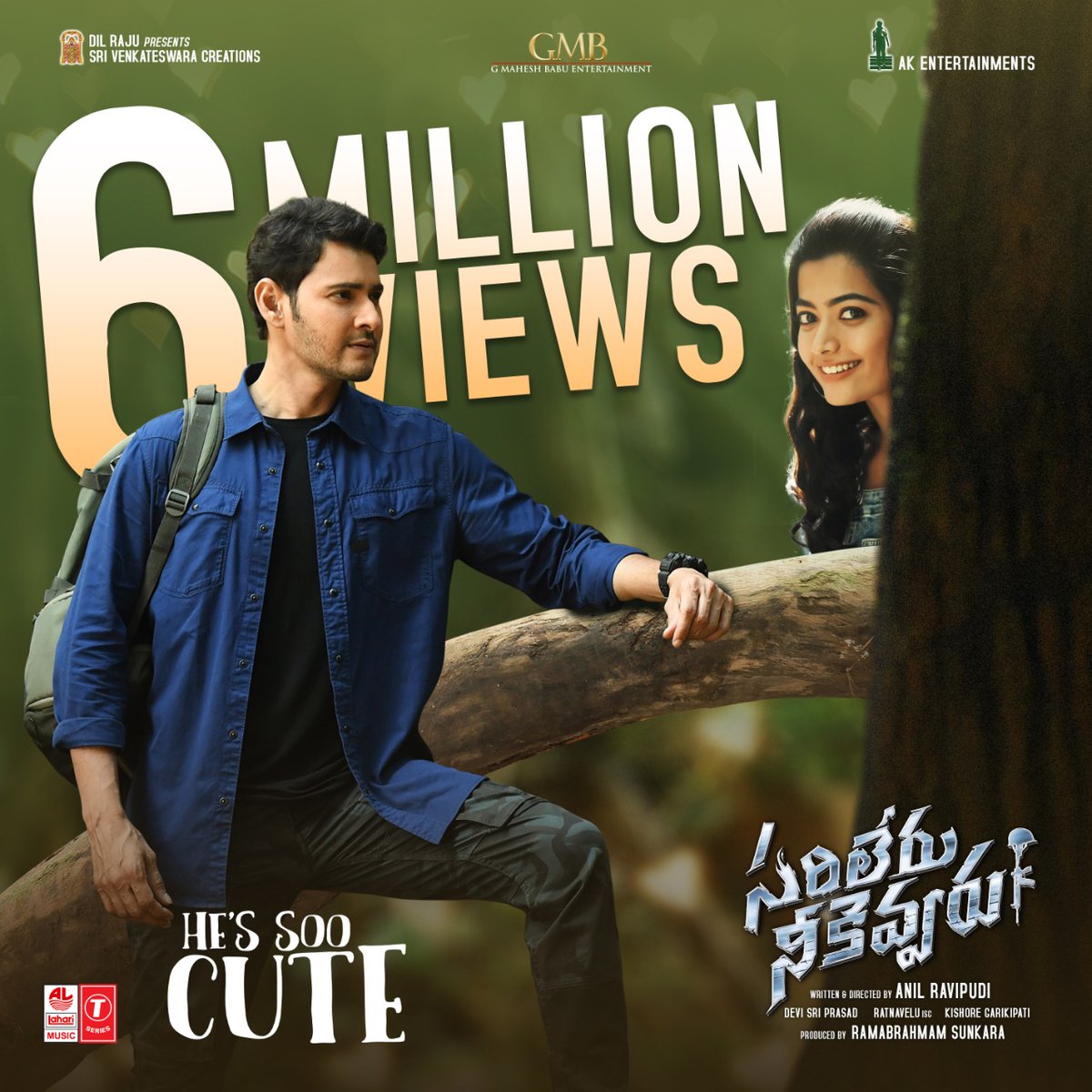 rashmika_addict's tweet image. #HeIsSoCute &amp;amp; #SheIsSoCute ❤😁
Beautiful Poster..!! 👌👌😍😍
#RashmikaMandanna @iamRashmika ❤❤❤❤❤
#SarileruNeekevvaru