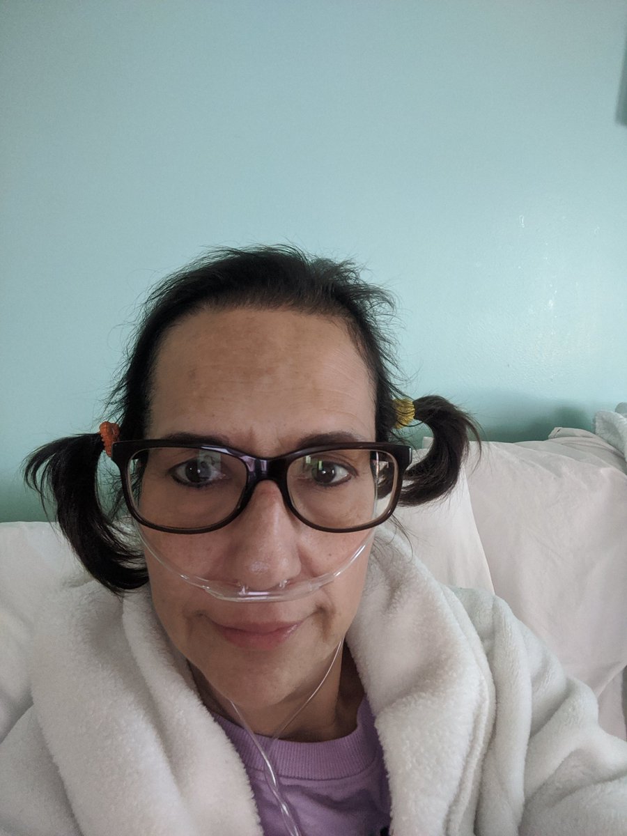marraw3's tweet photo. This is what I look like now with #triplenegative #metastaticbreastcancer . I'm on oxygen &amp; #treatable but #notcurable #fuckcancer #breastcancer  #mbc #strongwomen https://t.co/7LAJxyLPkL