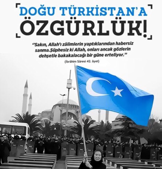 Sakın Allah'ı zalimlerin yaptıklarından habersiz sanma. Allah onların azabını, korkudan gözlerinin dışarı fırlayacağı bir güne erteliyor. (14/42) #BuZulmeDurDe