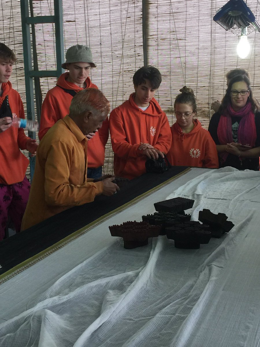 StChris_Trips's tweet photo. Colourful morning spent at the Anokhi factory. @stchrishead @StChris_School https://t.co/x0GvdHugOh