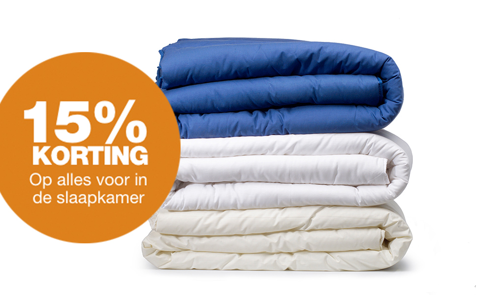 Nog een paar dagen om te profiteren van 15% korting op alles voor in de slaapkamer!

Met onze kwalitatieve producten voor de slaapkamer maakt u het verschil en biedt u uw gasten echt comfort. Bestel gemakkelijk in onze webshop, wanneer het u uitkomt: ow.ly/WVmA50xC7tW