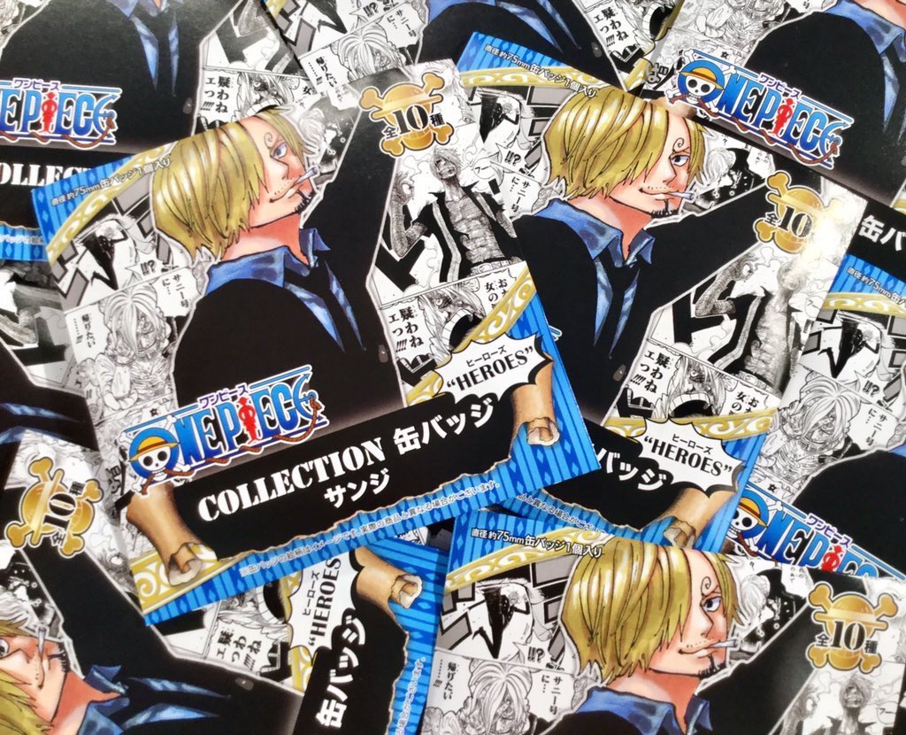 ワンピース onepiece 麦わらストア新宿 缶バッジ 5個 サンジ A ワンピース onepiece 麦わらストア新宿 缶バッジ 5個 ジンベエ A