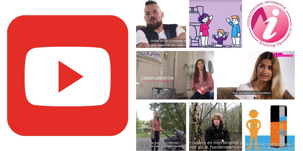 Beeld is gewild! En daarom vind je op ons YouTube-kanaal afspeellijsten met filmpjes en animaties die je kunt gebruiken in je werk met ouders en kinderen: bit.ly/2Wdr54p. Bijvoorbeeld over mediaopvoeding, pesten, energiedrankjes en ervaringsverhalen van jongeren.
