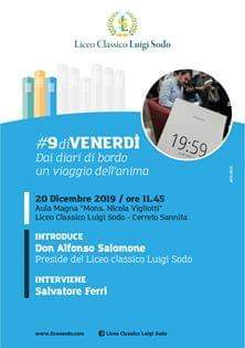 2000diciassette's tweet photo. Stamane ore 11.45, nell’Aula Magna "Mons. Nicola Vigliotti" del liceo classico Luigi Sodo terzo appuntamento con i #9diVenerdì . Incontro con lo scrittore Salvatore Ferri. Introduce DON ALFONSO SALOMONE, Preside del Liceo Classico Luigi Sodo #eventi #cultura #libri @SalvoFerri https://t.co/lOE2ZqC4yo
